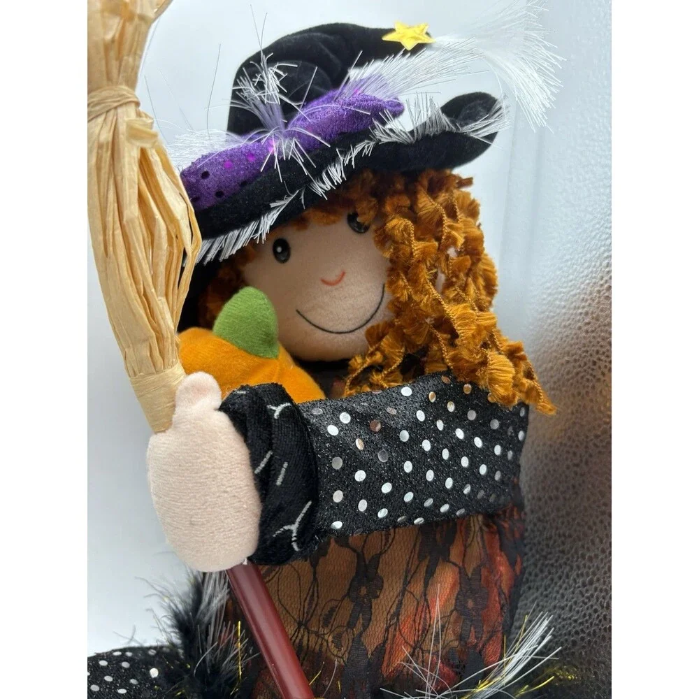 Avon Susie Fiber Optic Witch Halloween Plush Decor 2007 w/ Box Tested